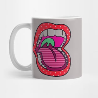 Open Mouth Showing Teeth And Tongue Mug